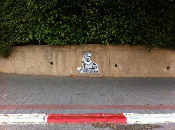 ציור קיר ברחוב דיסנצ'יק בתל אביב